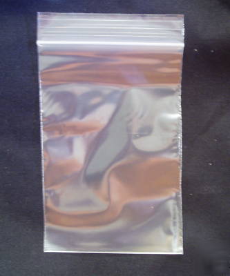 100 4X6 zip lock bags plastic ziplock bags 2 mil