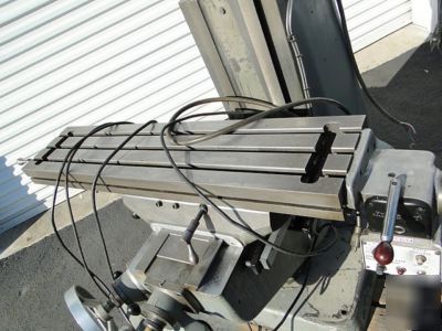 Bridgeport mill milling 2HP dro 3AXIS feeds kurt draw 