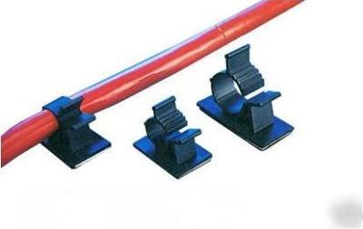 (10) self adhesive adjustable cable clamp, 0.87 - 1.00 