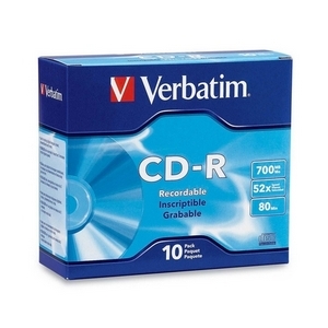 Verbatim 94760 -10PK cdr 52X 700MB 80MIN 