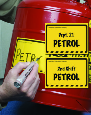 Justrite 7250330 5 gallon type 2 blue safety can 