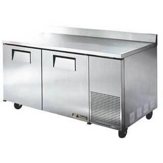 True twt-67 worktop refrigerator, 2 doors, extra deep 6