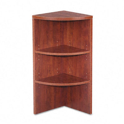Valencia series upper end cap bookcase, 2 shelves mcy