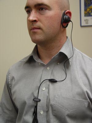 D-ring headset for radioboss & kenwood radios
