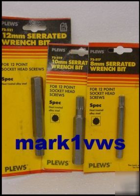 12 point metric internal wrench set spline 8 10 12 mm 