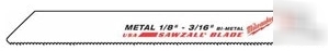 Milwaukee 48-00-5286 super sawzall blade 24 teeth p/ 6