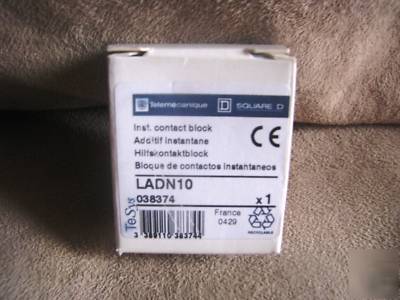 Telemecanique square d contact block LADN10