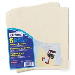 New wave pocket recycled project folders, lett...