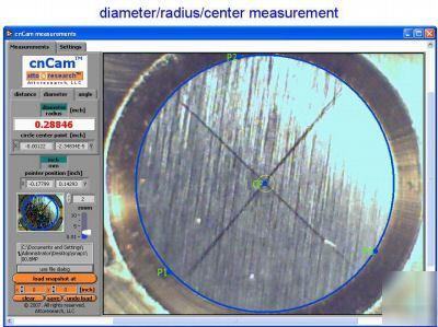 On-screen measurement software for cameras and scanners