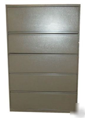 42 in wide 5 drawer meridian lateral file cabinets 