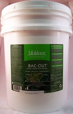 Biokleen bacout bac-out stain & odor eliminator 5 gal.