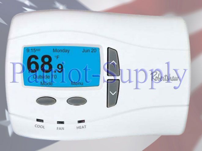 Robertshaw 9725I2 digital 24V programmable thermostat
