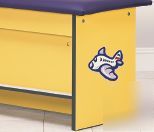 Clinton select series adhesive graphics for exam table