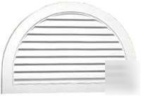 Canplas inc 22X34 WHTVNYL1/2RND gable vent