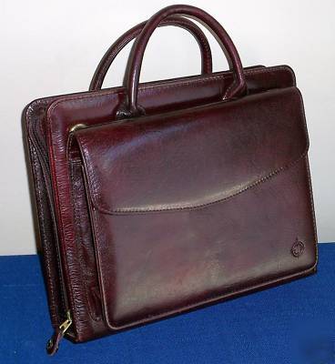 New classic brown leather franklin purse/planner cover