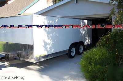 New enclosed race car lowrider sand rail atv toy hauler