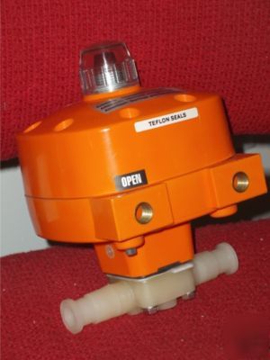 New sani-tech - air actuated, teflon, diaphragm vlv. - 