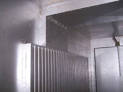 New 500 degree powder coat coating batch oven gas fired