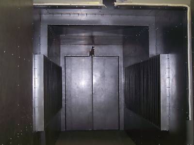 New 500 degree powder coat coating batch oven gas fired