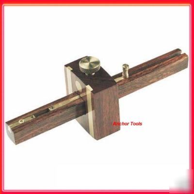 Pro 210MM brass & rosewood mortice marking gauge tool