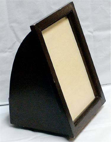 Desktop organizer lazy susan all wood photo frame 5X7 