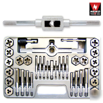 Neiko tap & hexagon die set high alloy steel mm