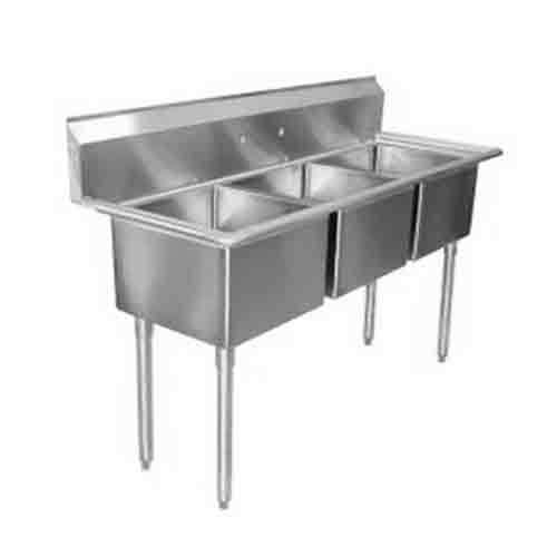 Ssp, 14-3C24X24-0-x sink, 3 compartment, 24