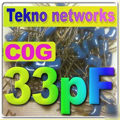 33PF capacitors usa seller+ tracking# lot of 100 