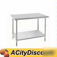 30X60 all stainless worktable w/ undershelf