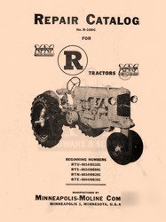 Minneapolis moline r rtu rts rtn rte repair manual part