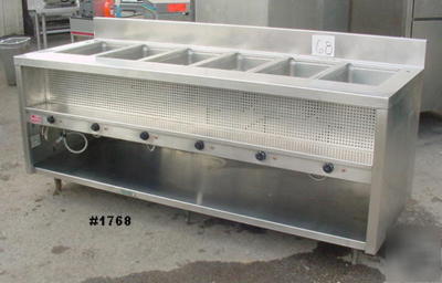 Commercial electrical kitchen steam table- 6 wells 
