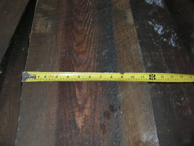 Reclaimed wood beams from 110 yr old school,