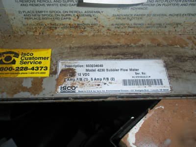 New teledyne isco 4230 bubbler flow meter - cost $3895 