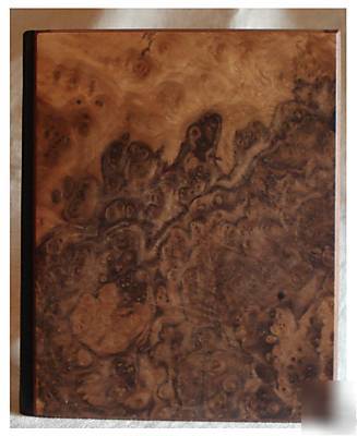Nigel lucraft A5 photo album made from burr walnut