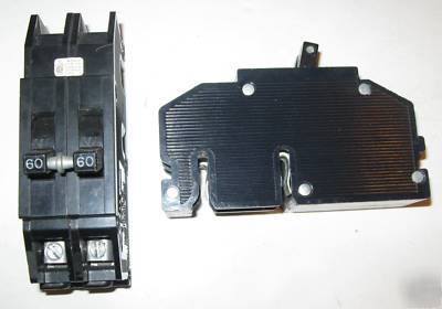 Zinsco 60A 60 amp thick 2 pole breaker type q or qc 