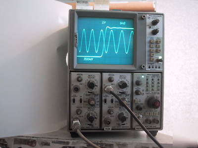 Tektronix 7603 +2X 7A26 + 7B53A 100MH 4CH oscilloscope 