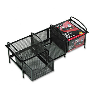 Large handheld electronics organizer, mesh black