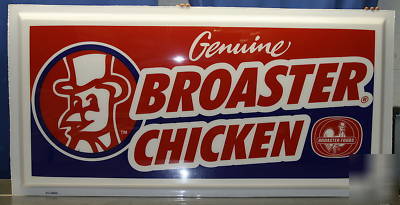 New broaster sign, panfaced 4'X8' brand indoor outdoor