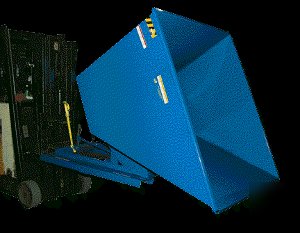 Self-dumping steel hopper, 6K cap., 2-1/2 cu. yd.
