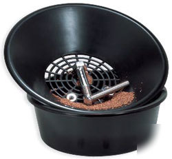 Vibratory tumbler media sifter screen and bowl