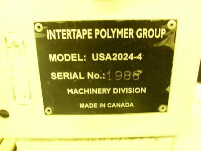 Intertape usa-2024 case sealer box side belt drive