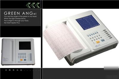 Digital twelve channel ecg/ ekg +printer+usb software