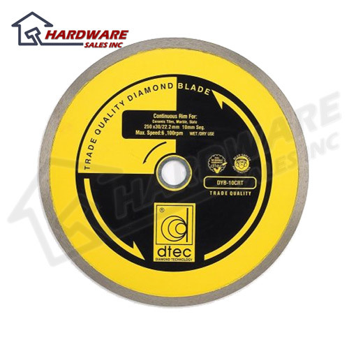 New d-tec dyb-10CRT 10IN diamond wet or dry tile blade 