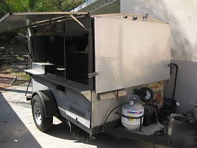 Custom built hot dog cart snack cart