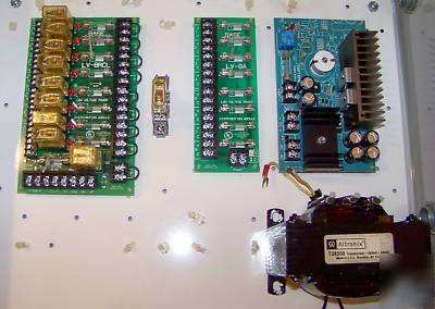 12/24 10A power supply + xformer + lock power interface