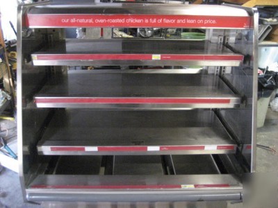 Food warmer displayer 3 shelves 48