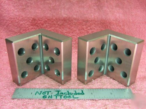 Angle plates matched pair toolmaker machinist mint 