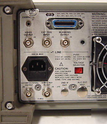 Hp 8561B spectrum analyzer - 50 hz-6.5 ghz
