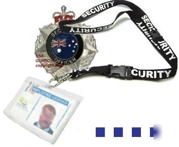 Id lanyard ( security ) with 2 card id holder ( hard )