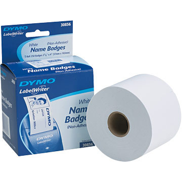 New 500 dymo white name badge labels non adhesive 30856 
